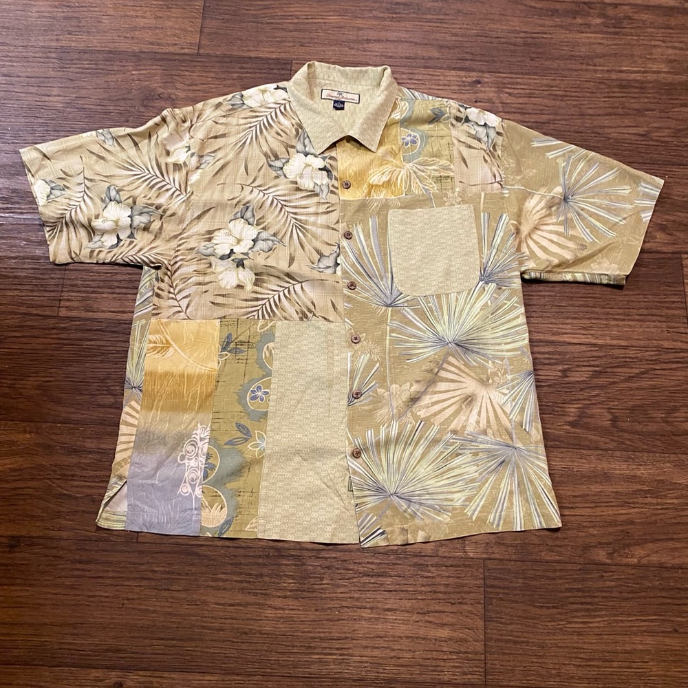Tommy‎ Bahama Hawaiian Floral Patchwork Shirt